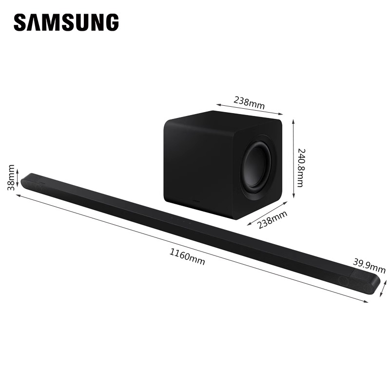 Samsung ultra-thin sound bar TV speaker