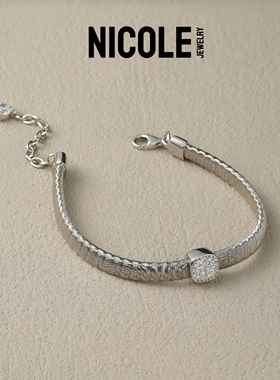 意大利金钻石手镯S925纯银女轻奢