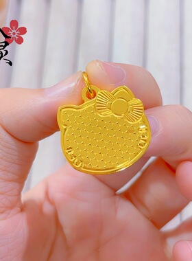 新款CNC龙麟Kitty猫吊坠项链