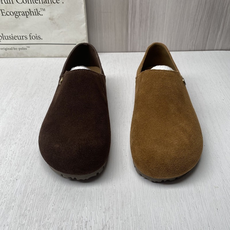 2026春新款真皮牛皮森系平底防滑女休闲舒适套脚百搭女勃肯鞋,淘宝优惠券,粉丝福利购,淘宝优惠卷