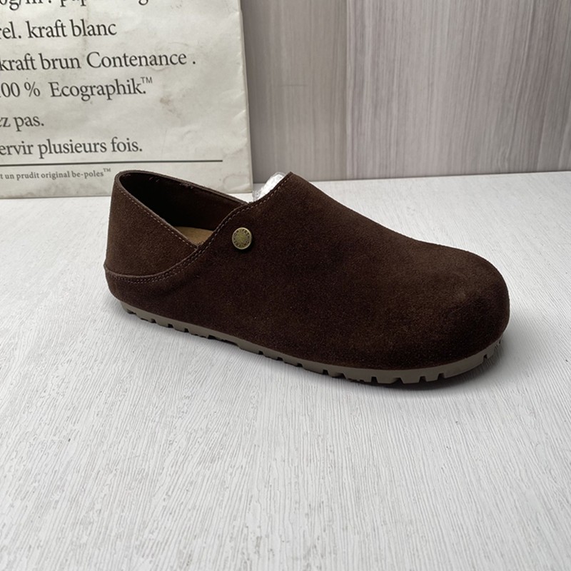 2026春新款真皮牛皮森系平底防滑女休闲舒适套脚百搭女勃肯鞋,淘宝优惠券,粉丝福利购,淘宝优惠卷