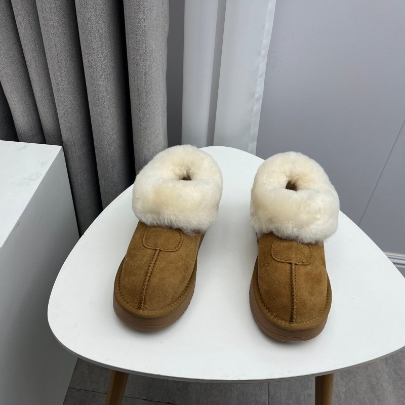 2025冬款真皮翻毛牛皮羊毛加绒保暖女毛口短靴厚底防滑雪地靴棉靴,淘宝优惠券,粉丝福利购,淘宝优惠卷