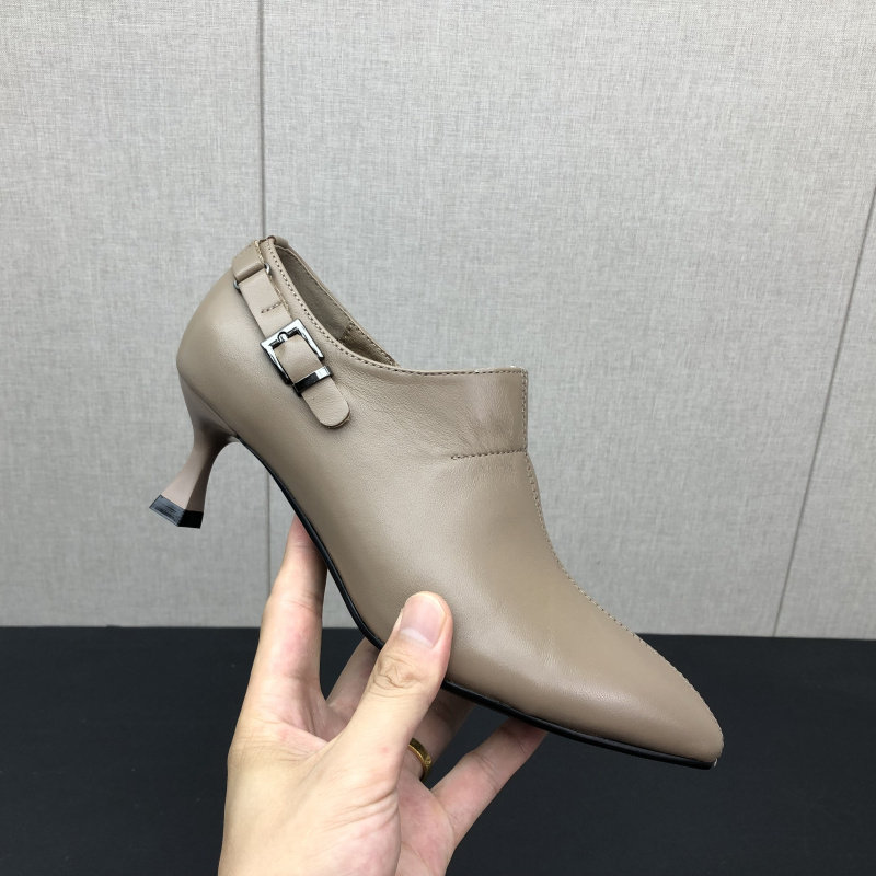 2022秋季真皮女鞋小码大码深口拉链细中跟尖头工作鞋羊皮女单鞋,淘宝优惠券,粉丝福利购,淘宝优惠卷