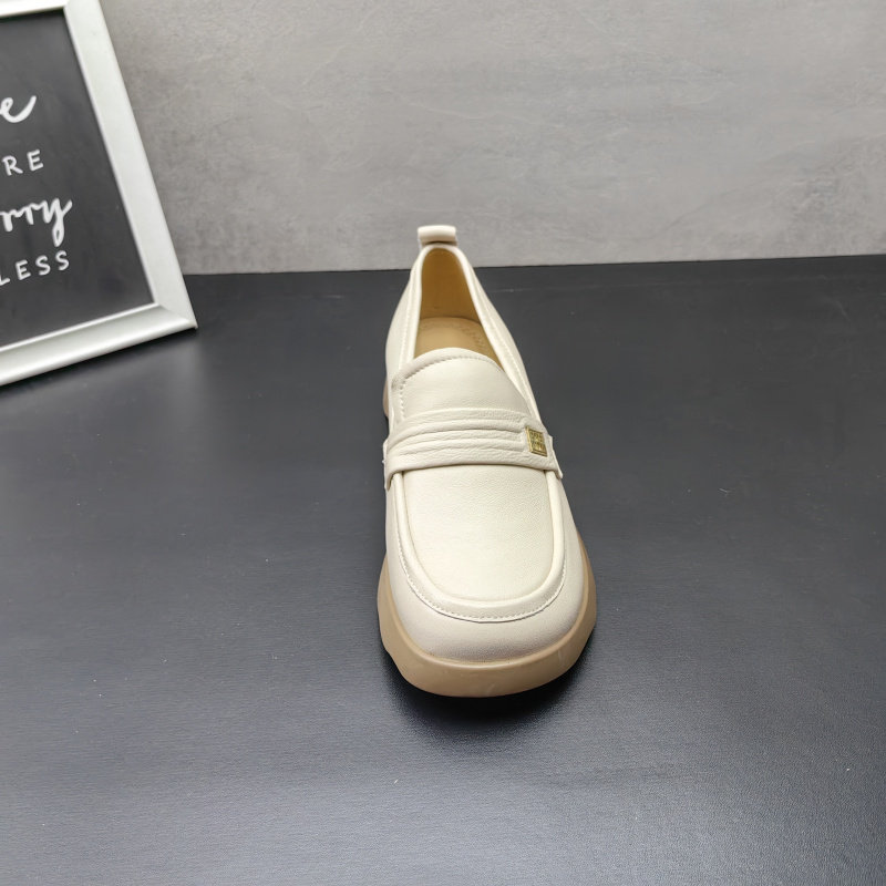 清仓2025春季真皮女鞋牛皮休闲软底低跟方跟圆头乐福鞋女单鞋,淘宝优惠券,粉丝福利购,淘宝优惠卷