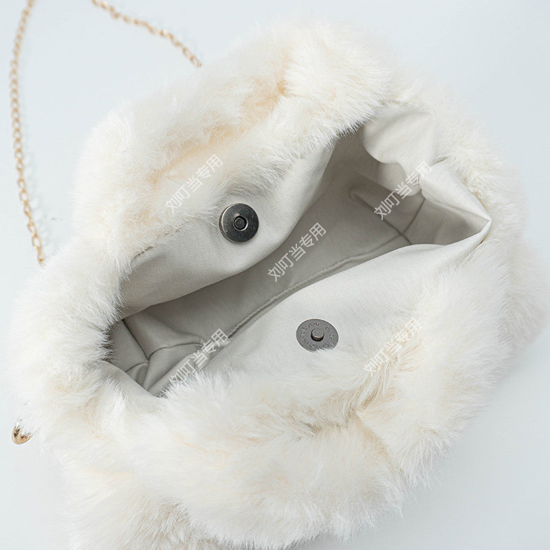 【刘叮当甄选】秋冬毛绒包包大眼仔卡通单肩可爱斜挎链条包,淘宝优惠券,粉丝福利购,淘宝优惠卷