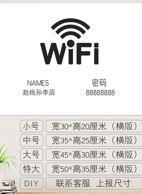 极简WIFI电表箱贴纸自粘定制