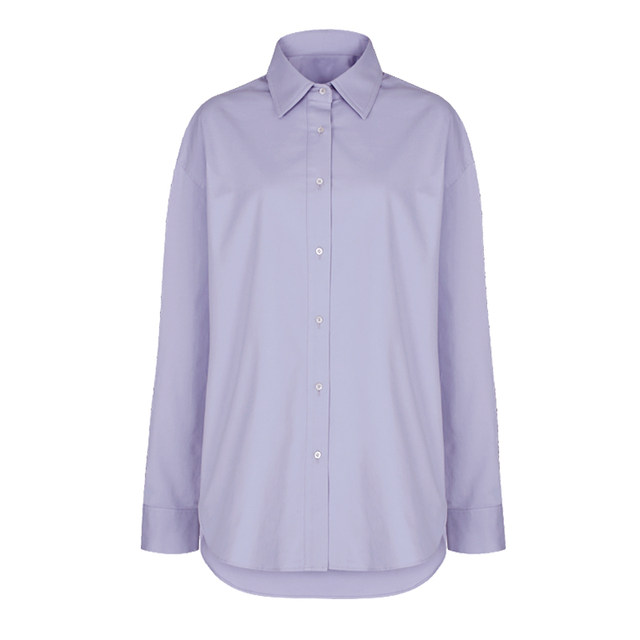 Oversize loose boyfriend style long sleeve shirt