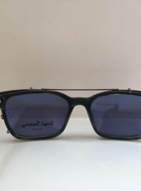 Vinyl Factorty All Sopp 透明深绿色板材框眼镜 套镜夹片太阳镜