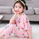 Summer cotton silk children's pajamas for girls and babies
