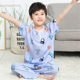 Summer cotton silk children's pajamas for girls and babies
