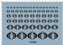 Special Water sticker for military model Cobra Special Forces (a variety of proportional universal signs) (61689)