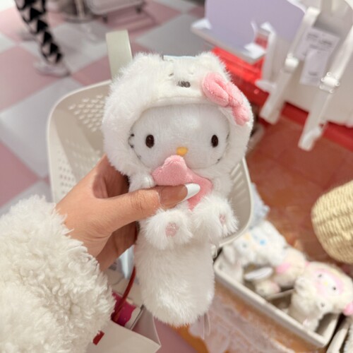 绵绵狗hellokitty包包挂件钥匙扣可爱kt猫毛绒玩偶公仔生日礼物女 - 图1