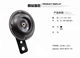 Motorcycle electric car horn 12-60V Mogelon