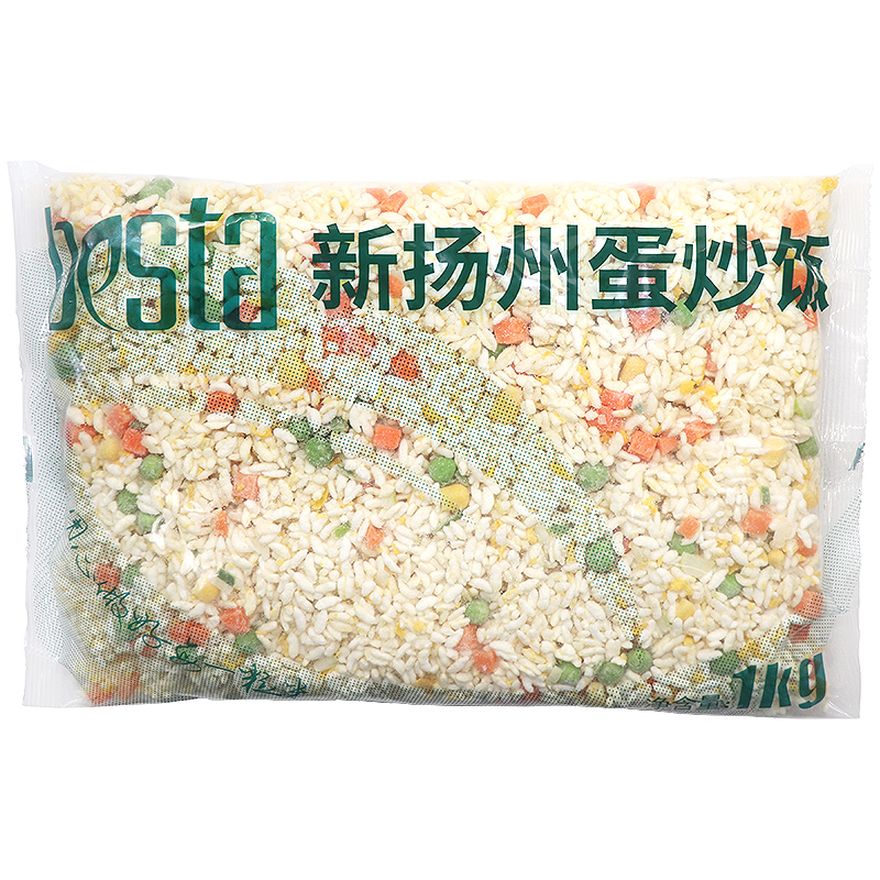 百斯特扬州炒饭半成品1kg*12袋商用预制饭炒饭速食料理包冷冻外卖 - 图3