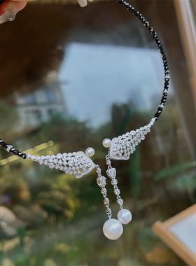 铜镀银项圈女气质首饰百搭锁骨链