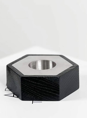 现代简约实木金属不锈钢烛台摆件样板间售楼处酒店名宿餐厅装饰品