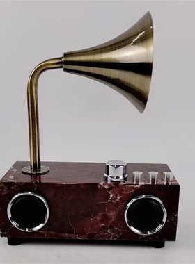 留声机样板间装饰品大理石轻奢