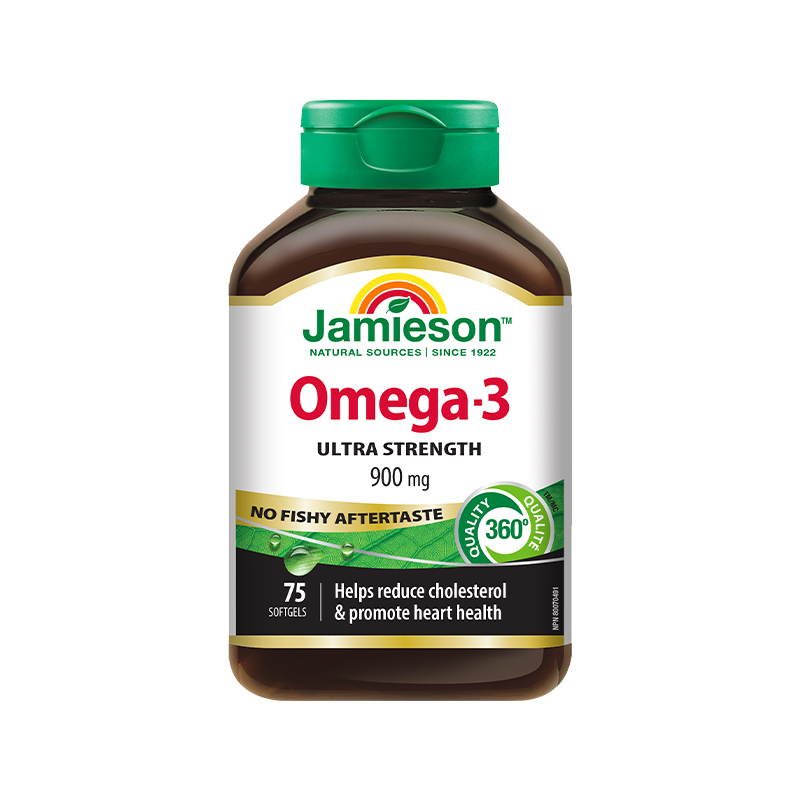 Jamieson健美生加拿大三倍深海鱼油Omega-3软胶囊dha成人欧米伽三