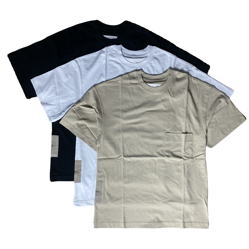 现货 MADNESS十周年联名纯色口袋圆领纯棉短袖T恤余文乐MDNS24ss-图3