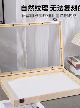 昆虫标本盒透明蝴蝶展示盒植物盒子木质相框首饰收纳盒制作长方形