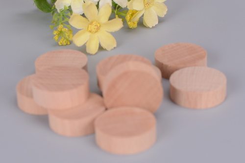 diy手工制作 圆木片小圆柱 圆木墩 圆木块 木圆片 圆形木块 木片 - 图2