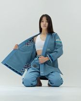 Kutter Make Weave sky blue men and women with the same Brazilian soft-style suit