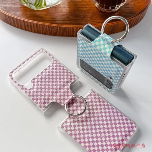 Samsung, совместимый складной раскладной чехол для телефона, кольцо, складывающийся экран, Z Flip3