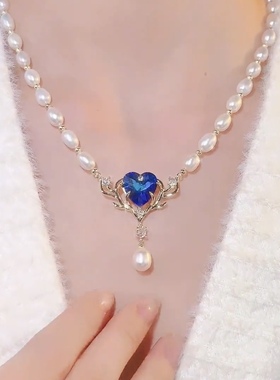蓝色海洋之心轻奢高级项链