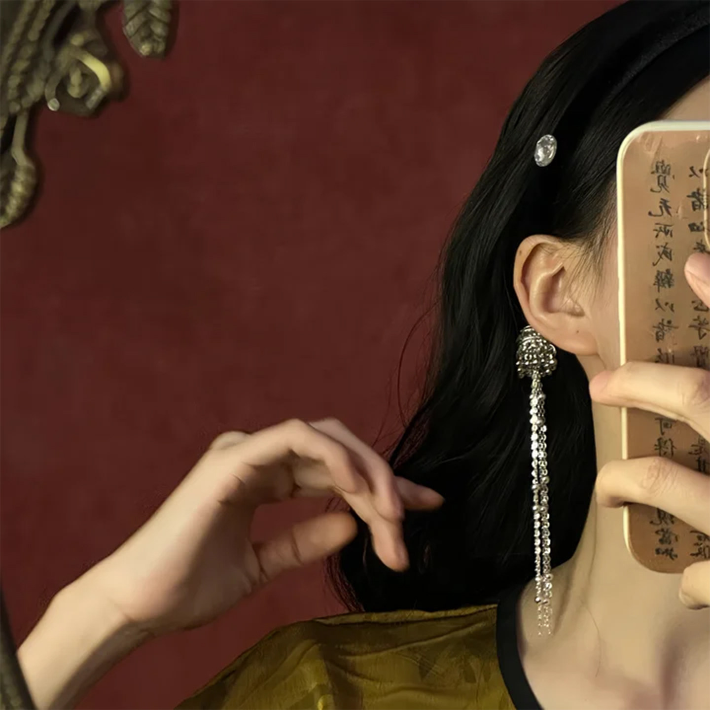 山沐手作「未韵清风」复古精致流苏发箍女气质头箍发卡民族风发饰,淘宝优惠券,粉丝福利购,淘宝优惠卷