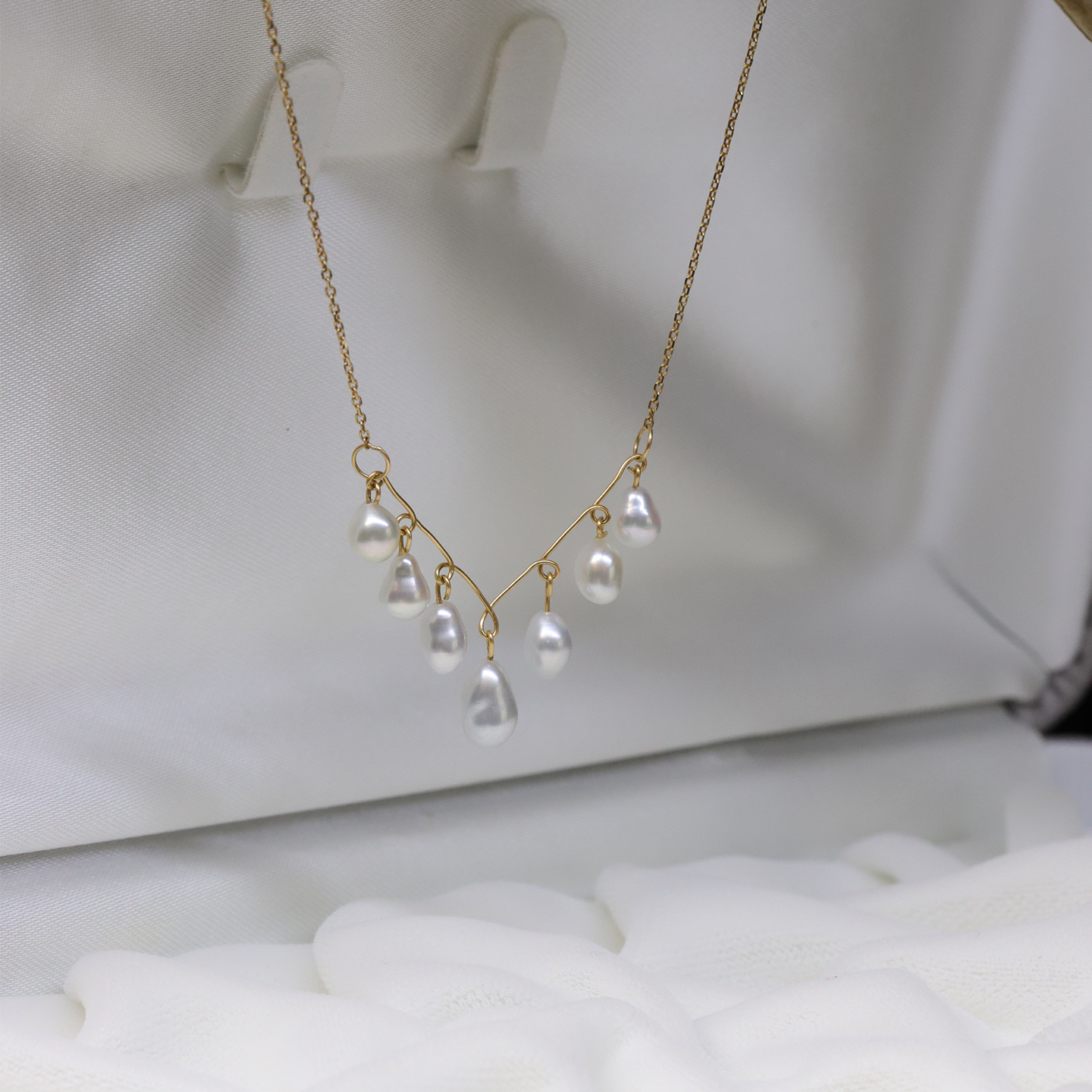 海洋公主澳白海水无核野生克旭珍珠18K金V型keshi手工DIY锁骨项链,淘宝优惠券,粉丝福利购,淘宝优惠卷