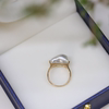 A Yun'ao White Keshi Pearl Ring
