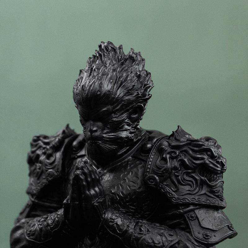 黑神话悟空手办汽车摆件天命人盘坐休息齐天大圣金箍棒装饰品爆款