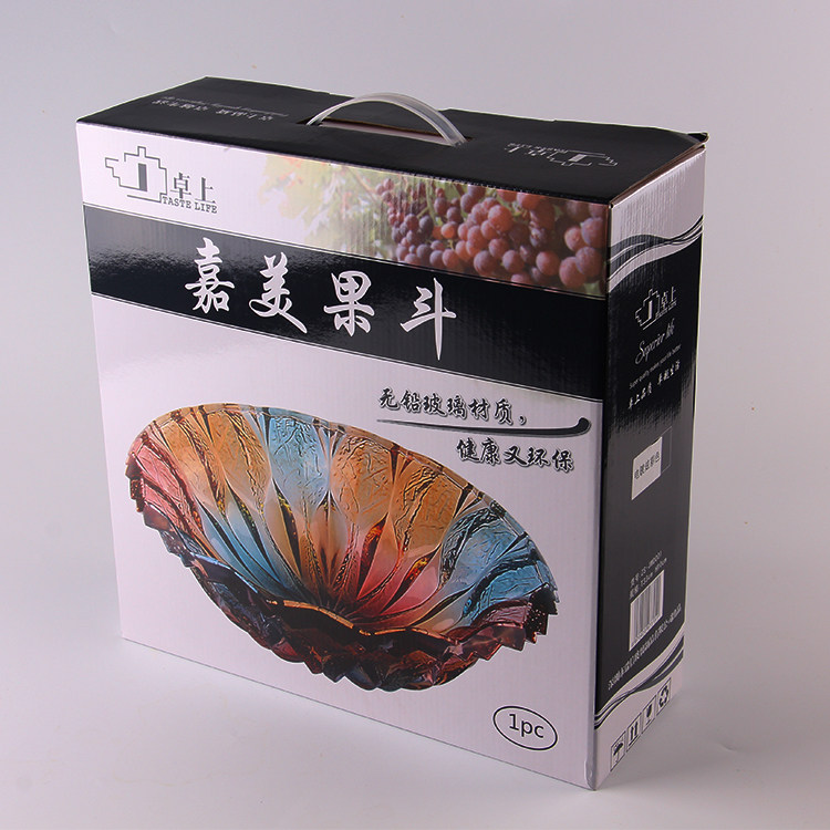欧式奢华水晶玻璃果盘时尚水果盘大号嘉美水果盘果斗 客厅水果盘,淘宝优惠券,粉丝福利购,淘宝优惠卷
