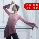 Классический танцевальный ритм ритм градиент марли -пластики экзамен танцевальный костюм женский элегантный древний стиль тренировочный