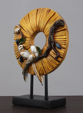 喜上枝头酒柜玄关客厅摆件家居装饰品欧式小摆设结婚礼物现代简约