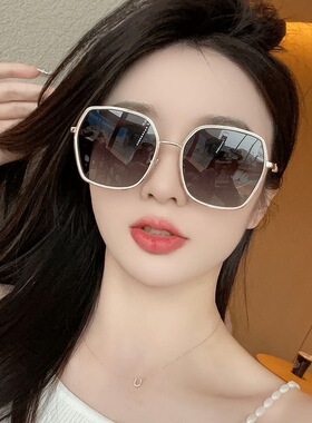 防紫外线强光闪粉显瘦女款墨镜