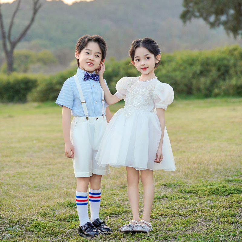 六一儿童演出服幼儿园表演服装男女童舞蹈服蓬蓬裙小学生大合唱服 - 图1