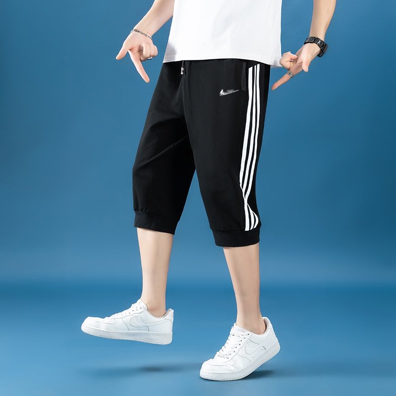 耐克顿纯棉七分裤男夏季薄款加肥加大码直筒马裤休闲宽松运动短裤,淘宝优惠券,粉丝福利购,淘宝优惠卷