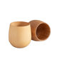 Taza de madera, taza de té, copa de vino japonesa, taza de madera, madera maciza, taza práctica, restaurante de hotel, alojamiento y desayuno, grabado