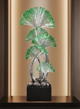 大叶有成银杏叶摆件家居客厅玄关入户高级感工艺品乔迁开业礼物