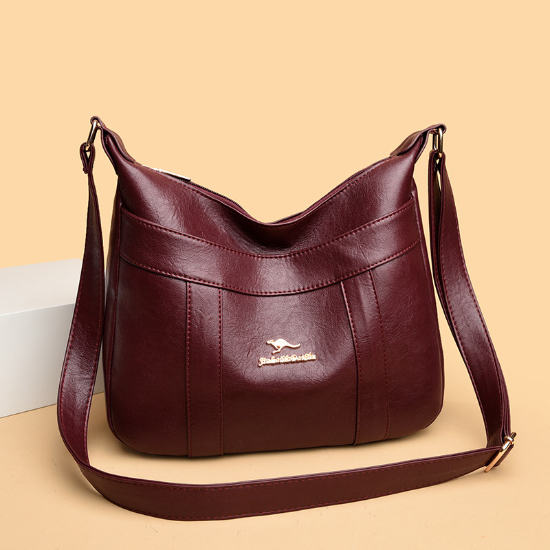 品牌真皮牛皮女包包2026新款大容量单肩斜挎包休闲简约妈妈婆婆包,淘宝优惠券,粉丝福利购,淘宝优惠卷