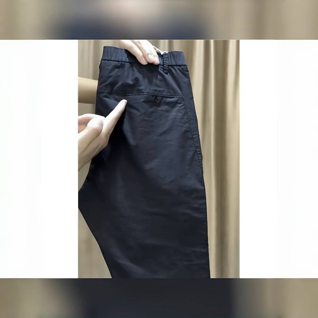 休闲裤男2025秋季新款时尚商务潮流百搭修身气质韩版舒适直筒裤 - 图1