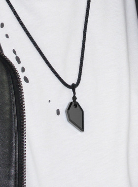 克莱因蓝 原创设计项链男潮轻奢百搭挂坠蓝色吊坠高级感刻字定制