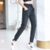 Quần legging ống rộng thể thao quần nữ mùa xuân và mùa hè mỏng phần quần thể dục nhanh khô quần chạy bộ dụng cụ yoga - Quần thể thao