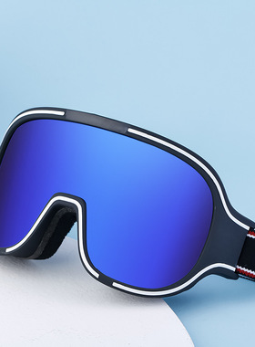 2024新款时尚雪地大框墨镜女潮高级感运动户外防风防寒防雾滑雪镜