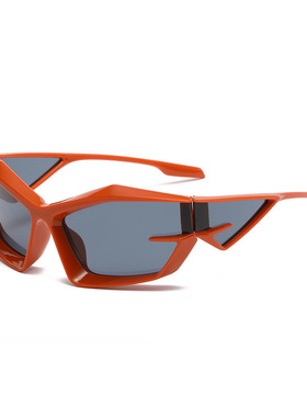 小众先锋未来科技感墨镜机甲战士眼镜欧美个性异形太阳镜男