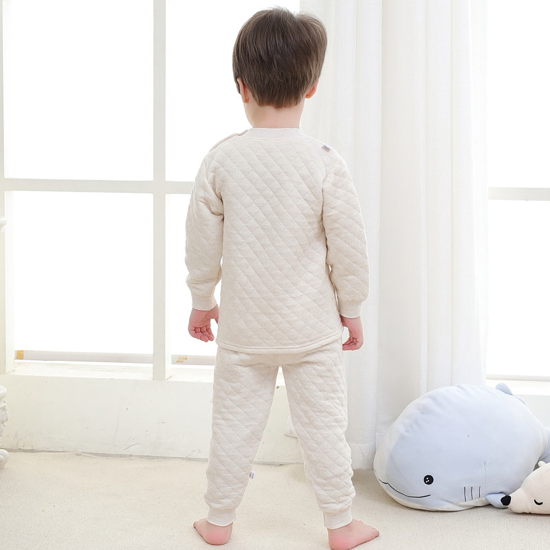 婴幼儿童保暖内衣套装三层夹棉高腰护肚宝宝男女童加厚秋衣秋裤冬,淘宝优惠券,粉丝福利购,淘宝优惠卷