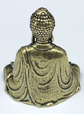黄铜复古释迦牟尼佛像摆件祖师家居客厅装饰工艺品铜摆件摆摊