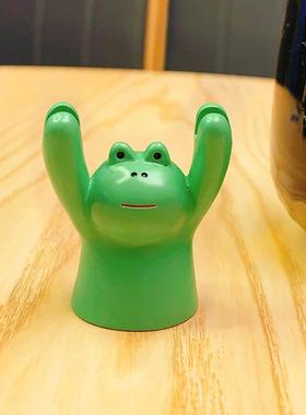 创意卡通举牌小猪励志桌面摆件可爱家居装饰品赠送新年小礼品