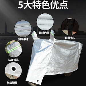 适用于绿驹永恒电瓶车防晒车衣防水防尘车罩遮阳遮雨罩